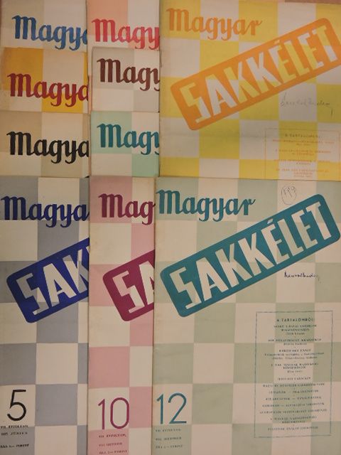Magyar sakkélet 1957/1-12. [antikvár]
