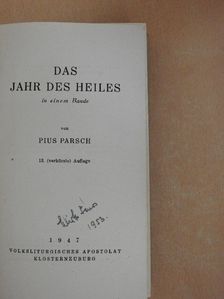 Pius Parsch - Das Jahr des Heiles [antikvár]
