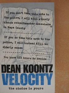 Dean Koontz - Velocity [antikvár]