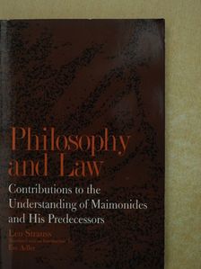 Leo Strauss - Philosophy and Law [antikvár]