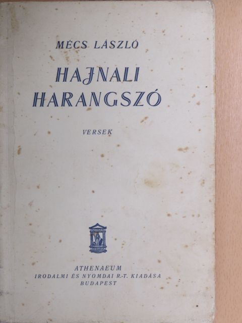 Mécs László - Hajnali harangszó [antikvár]