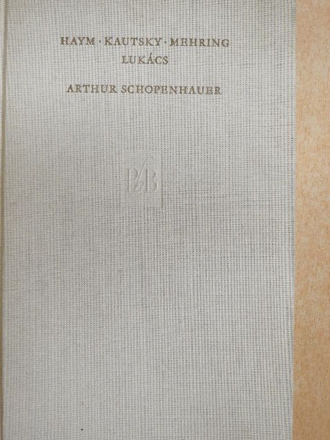 Franz Mehring - Arthur Schopenhauer [antikvár]