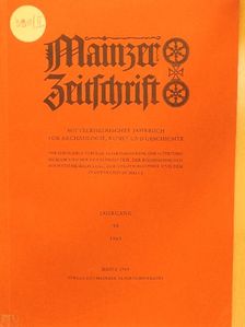 Erika Simon - Mainzer Zeitschrift 58, 1963 [antikvár]