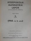 Bodó Zalánné - Középiskolai matematikai lapok 1965/5. [antikvár]