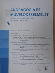 Chris Hann - Andragógia és művelődéselmélet 2013/1. [antikvár]