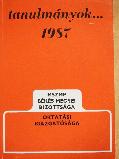 B. Nagy Gyula - Tanulmányok... 1987 [antikvár]