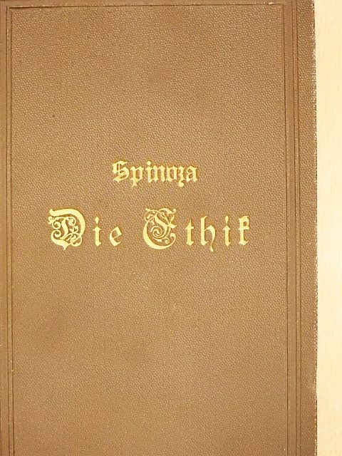 B. Spinoza - Die Ethik (gótbetűs) [antikvár]
