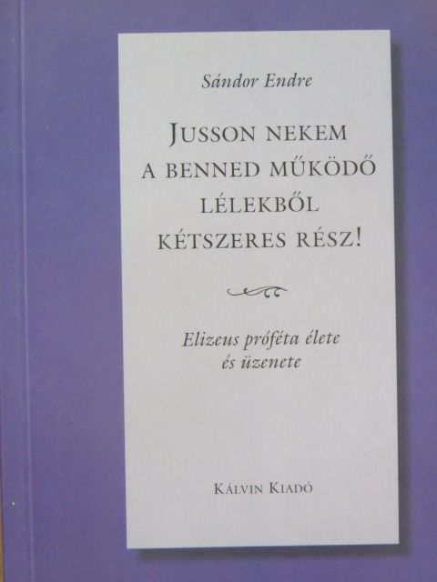 Sándor Endre - Jusson nekem a benned működő lélekből kétszeres rész! [antikvár]