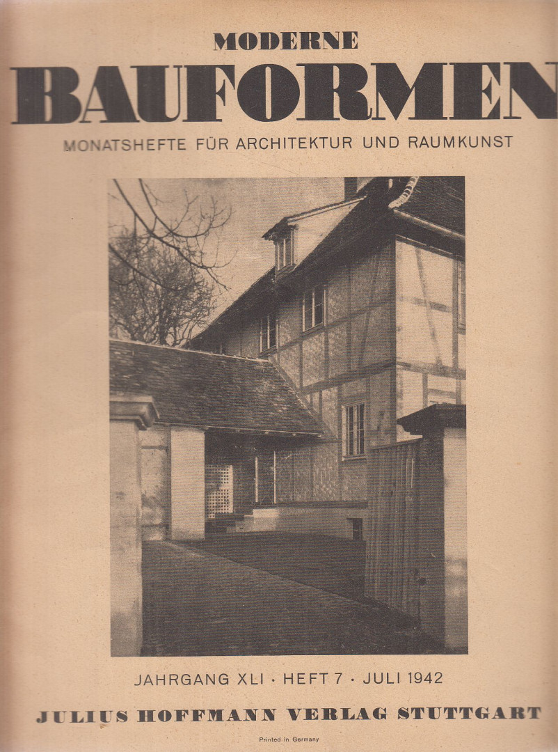 Moderne Bauformen Juli 1942 [antikvár]