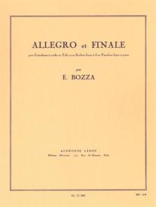 BOZZA, E. - ALLEGRO ET FINALE POUR CONTREBASSE A CORDES OU TUBA UT ET PIANO