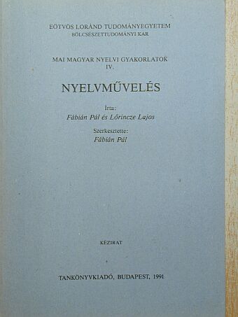 Balázs Géza - Nyelvművelés [antikvár]