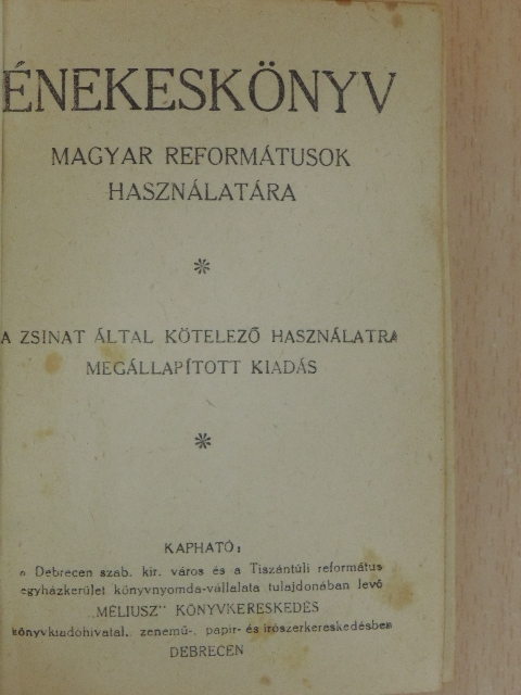 Énekeskönyv [antikvár]