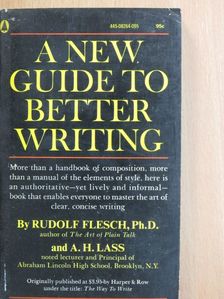 A. H. Lass - A new guide to better writing [antikvár]