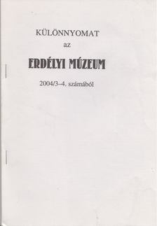 W. Kovács András - Különnyomat az erdélyi múzeum 2004/3-4. számából [antikvár]