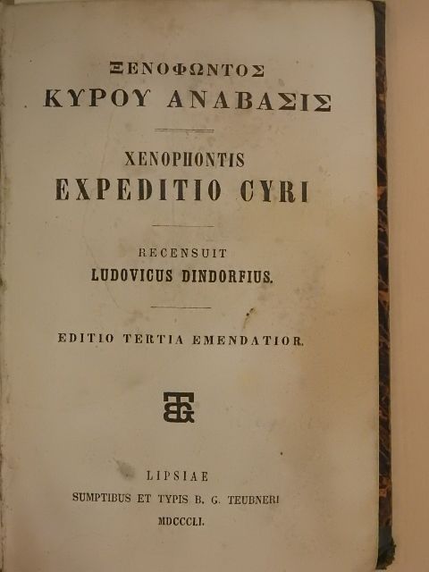 Xenofón - Xenophontis Expeditio Cyri (rossz állapotú) [antikvár]
