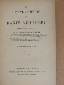 Dante Alighieri - La divine comédie [antikvár]
