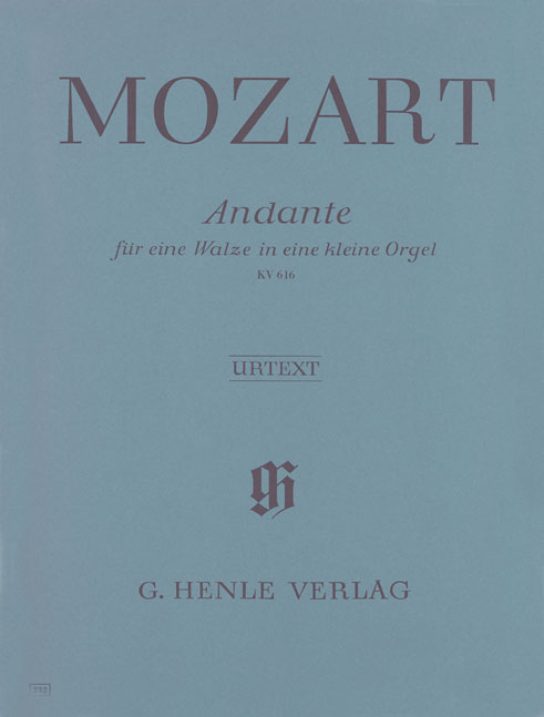 MOZART, W,A, - ANDANTE FÜR EINE WALZE IN EINE KLEINE ORGEL KV 616 URTEXT (WALLNER/LAMPE)