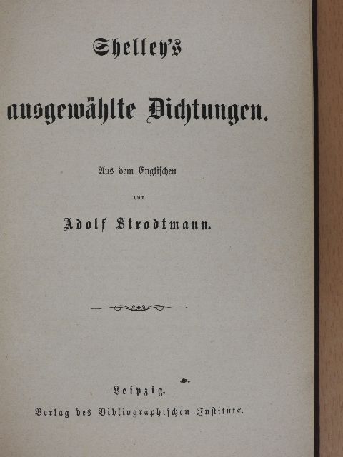 George Sand - Shelley's ausgewählte Dichtungen/George Sands Ländliche Erzählungen (gótbetűs) [antikvár]