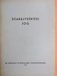 Szabálysértési jog [antikvár]