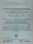 Bálint Zoltán - Vízügyi Közlemények 1982/1. [antikvár]