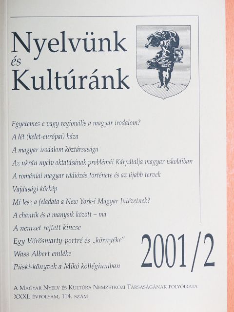 Antal Árpád - Nyelvünk és Kultúránk 2001/2. [antikvár]