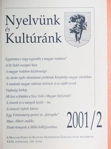 Antal Árpád - Nyelvünk és Kultúránk 2001/2. [antikvár]
