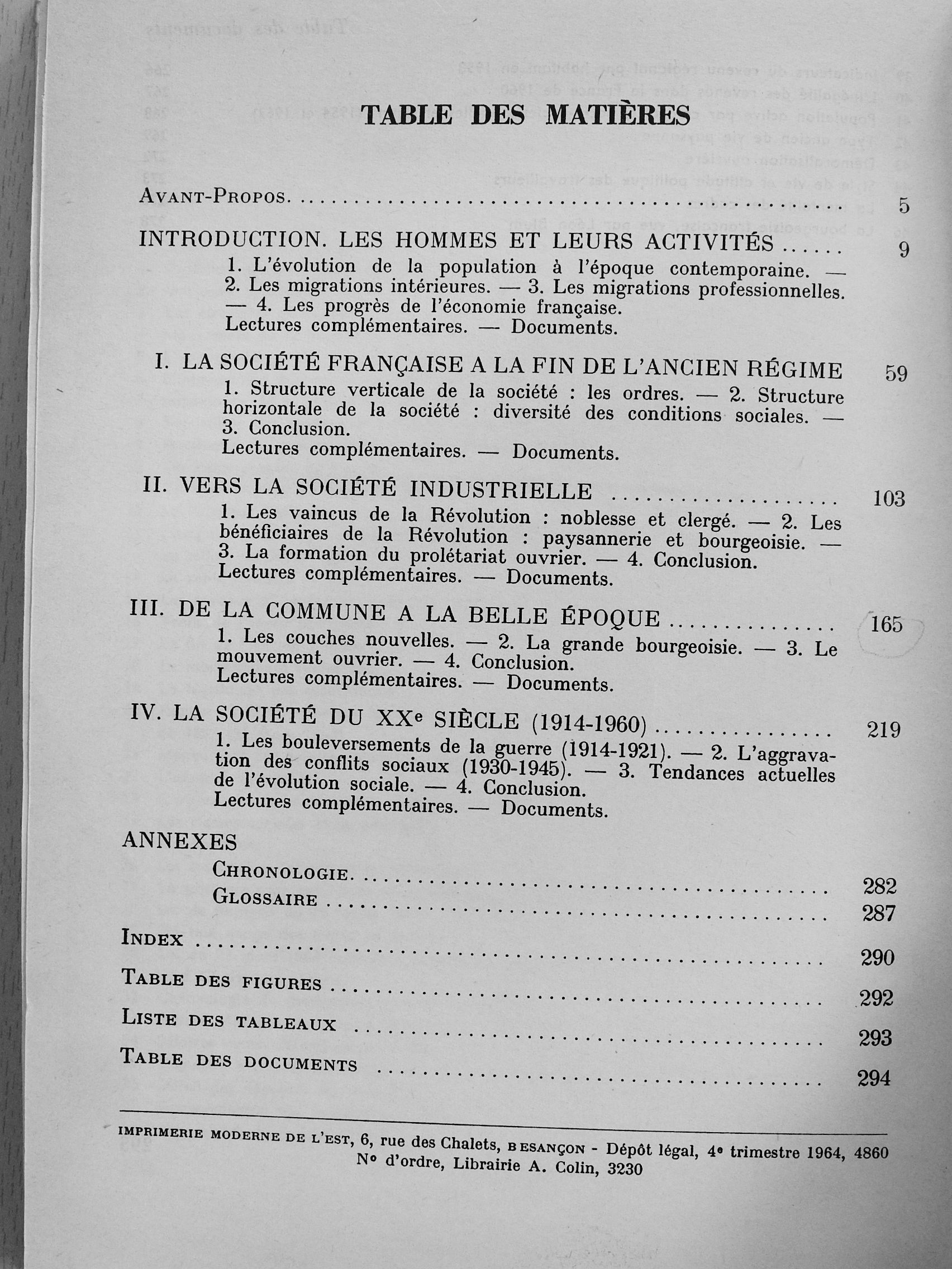 Georges Dupeux - La Société Francaise 1789-1960 [antikvár]