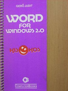 Gerő Judit - Word for windows 2.0 [antikvár]