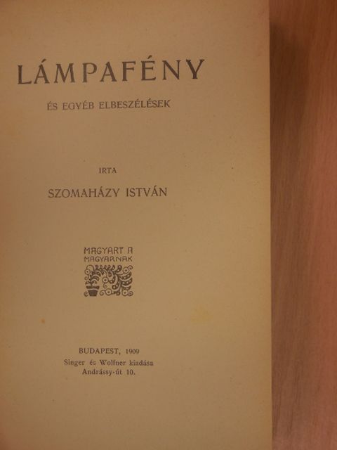 Szomaházy István - Lámpafény [antikvár]