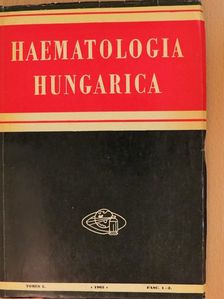 Barta I. - Haematologia Hungarica 1965/1-2. [antikvár]