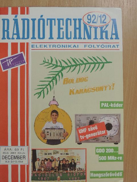 Borbás István - Rádiótechnika 1992. december [antikvár]