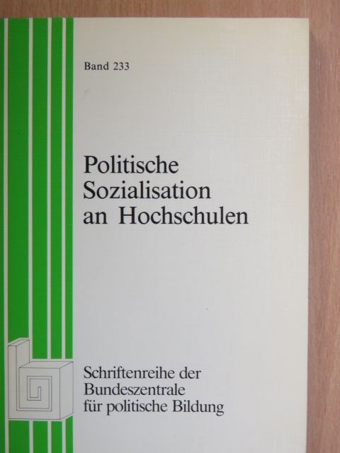 Christoph Oehler - Politische Sozialisation an Hochschulen [antikvár]