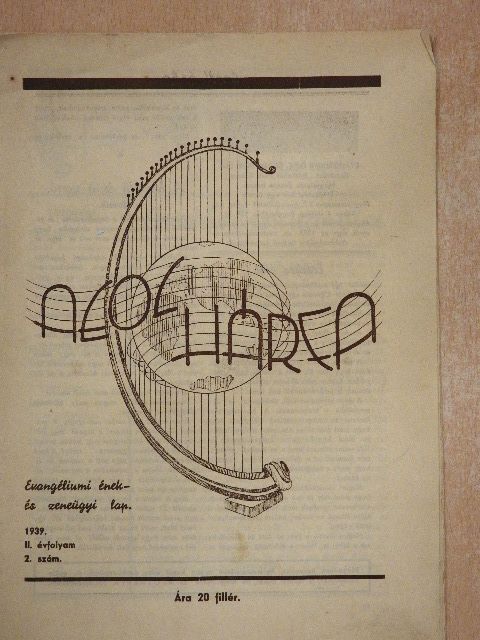 Gyulai Pál - Aeolhárfa 1939/2. [antikvár]