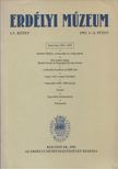 Szabó György, Benkő Samu, Faragó József, Kozma Zsolt, Balázs Sándor - Erdélyi Múzeum LV. kötet 1993. 1-2. füzet [antikvár]
