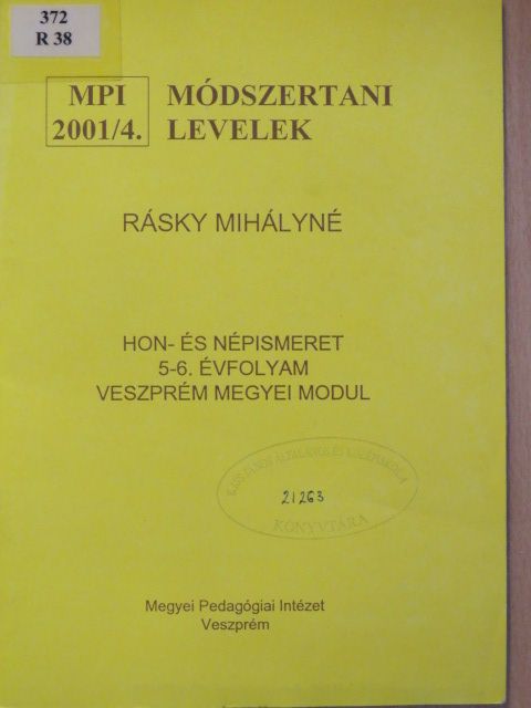 Rásky Mihályné - Módszertani levelek 2001/4. [antikvár]