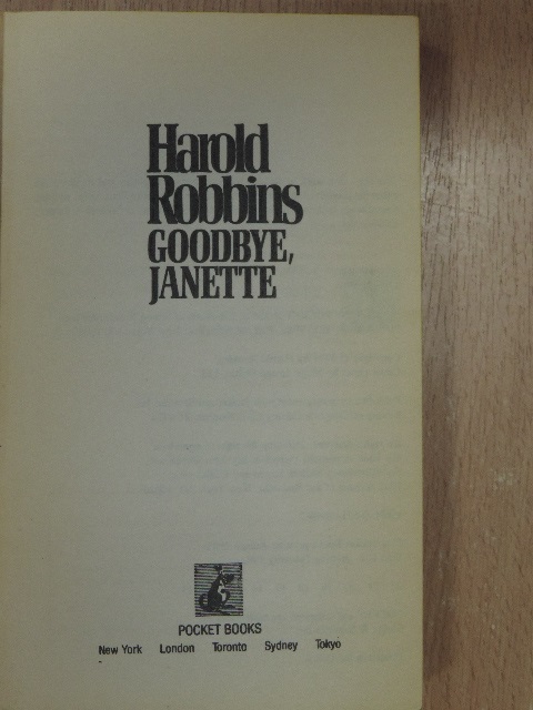 Harold Robbins - Goodbye, Janette [antikvár]