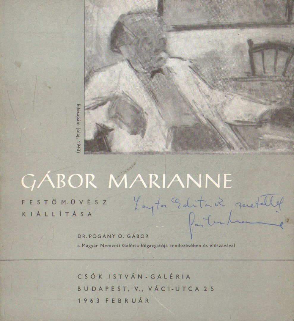 Gábor Marianne festőművész kiállítása [antikvár]
