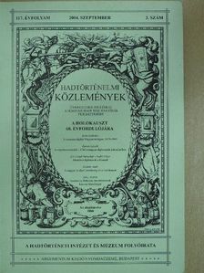 Czigány István - Hadtörténelmi Közlemények 2004. szeptember [antikvár]