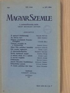 Berkes József - Magyar Szemle 1931. augusztus [antikvár]