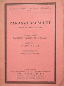 G. Menasci - Parasztbecsület [antikvár]