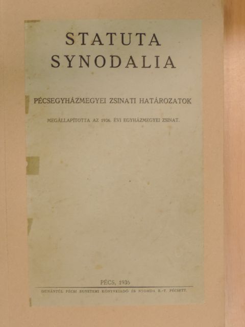 Statuta Synodalia [antikvár]
