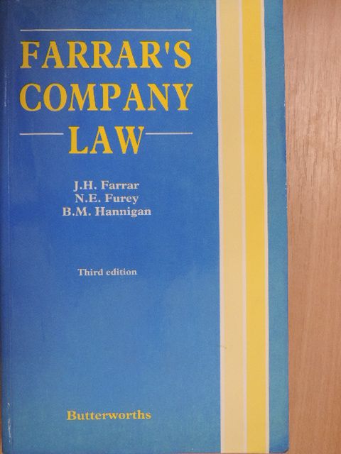 Brenda M. Hannigan - Farrar's Company Law [antikvár]