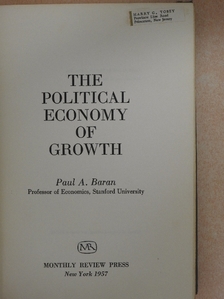 Paul A. Baran - The Political Economy of Growth [antikvár]