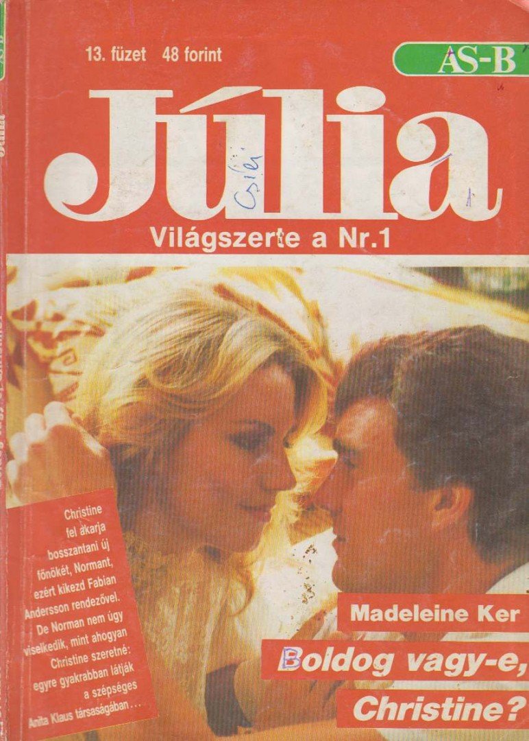 Madeleine Ker - Boldog vagy-e, Christine? [antikvár]