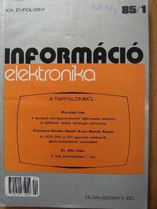 Herman Iván - Információ-elektronika 1985. (nem teljes évfolyam) [antikvár]