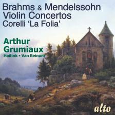 BRAHMS, MENDELSSOHN, CORELLI - VIOLIN CONCERTOS - 'LA FOLIA' CD ARTHUR GRUMIAUX