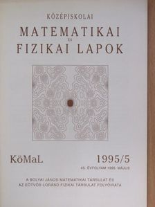 Pelikán József - Középiskolai matematikai és fizikai lapok 1995. május [antikvár]