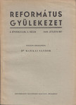 DR. MAKKAI SÁNDOR - Református gyülekezet 1949. július [antikvár]