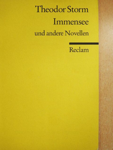 Theodor Storm - Immensee [antikvár]