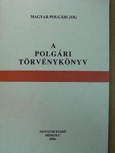 A polgári törvénykönyv [antikvár]